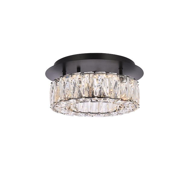 Lighting Business 12 in. Monroe LED Single Flush Mount; Black LI3479990 - main